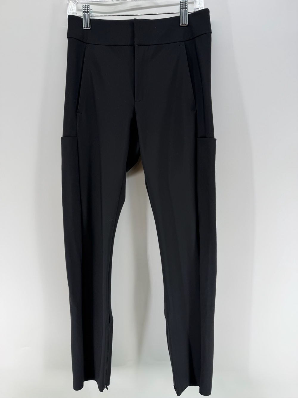 Athleta Black Stellar Slim Performance Pants with Utility Side Pockets